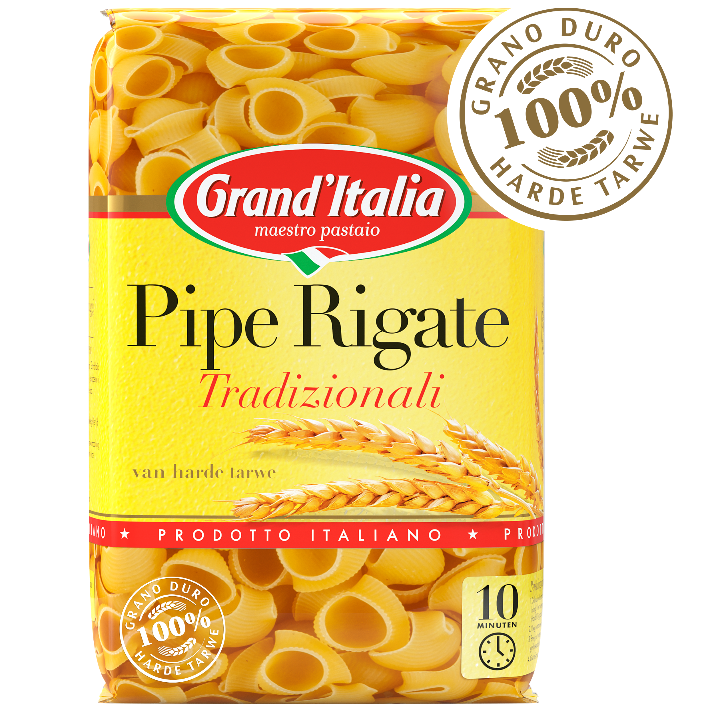 Pasta Pipe Rigate Tradizionali 500g claim Grand'Italia